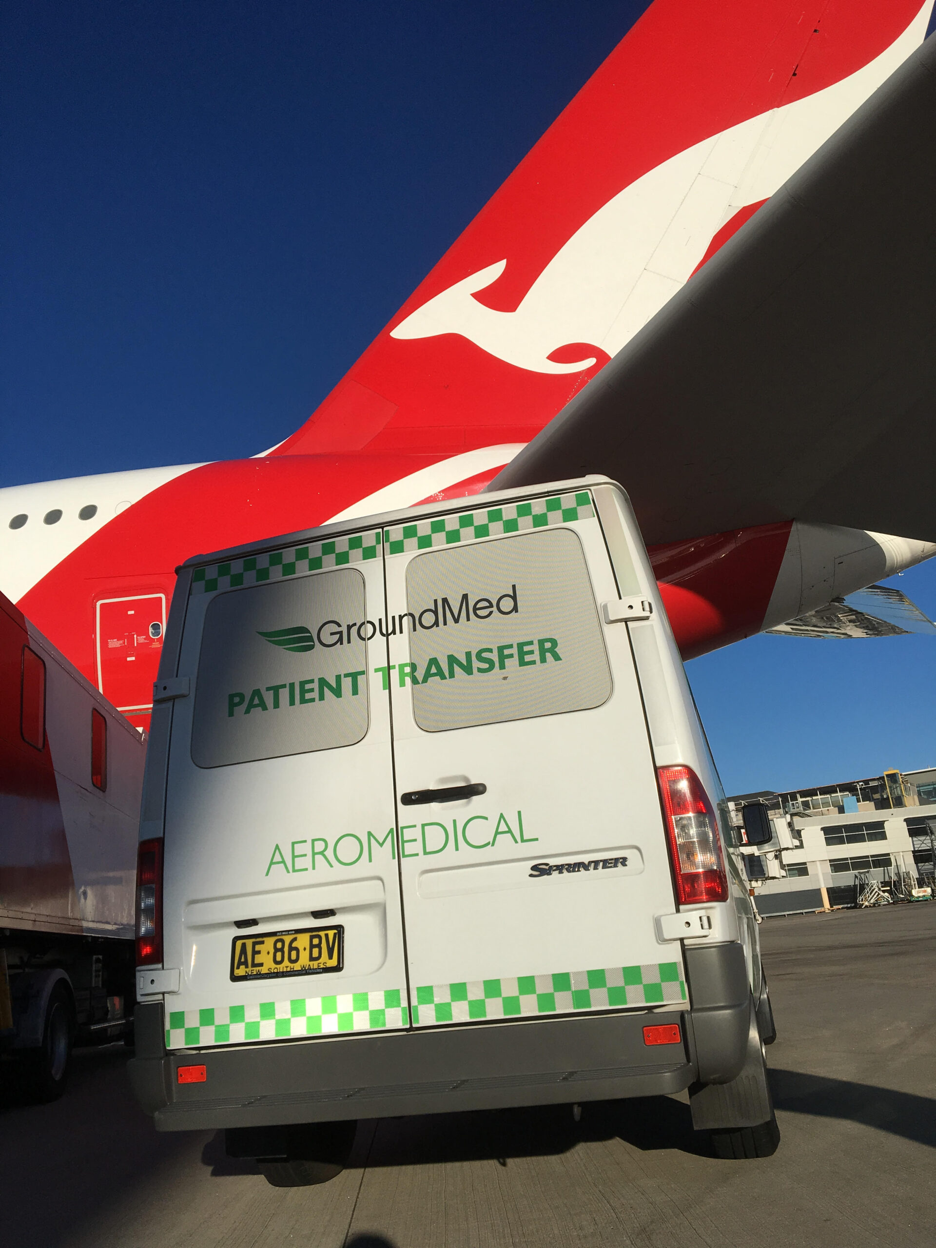 Palne and ambulance transfer